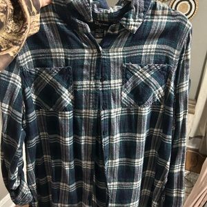 High low plaid shirt